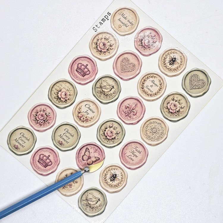 برچسب طرح برش خورده بولت ژورنال مدل Stamps A5