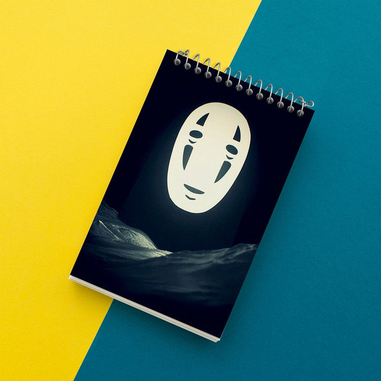 دفتر یادداشت 50 برگ خندالو مدل نوفیس انیمه شهر اشباح Spirited Away کد 12089