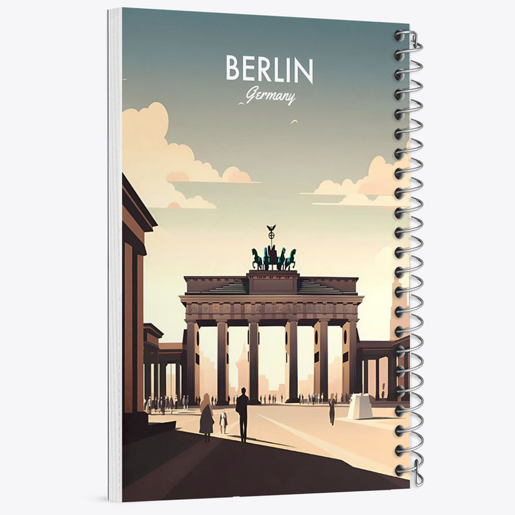 دفتر مشق 100 برگ خندالو طرح برلین (Berlin) کد F6322