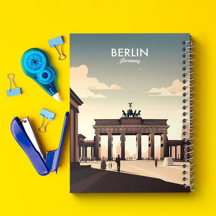 دفتر مشق 100 برگ خندالو طرح برلین (Berlin) کد F6322