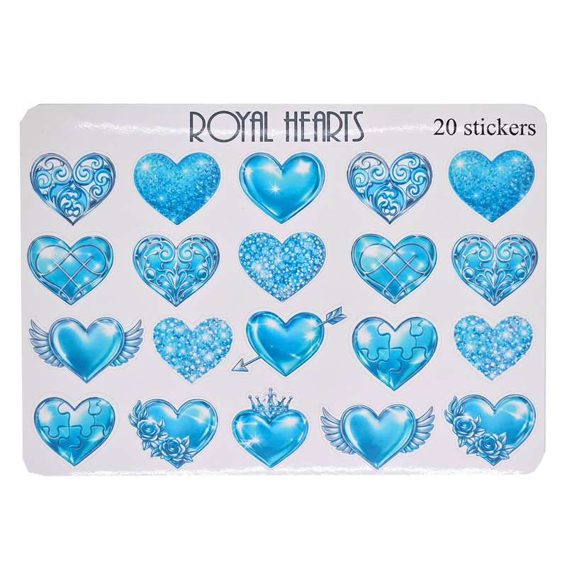 برچسب طرح برش خورده بولت ژورنال مدل A5 Royal Hearts