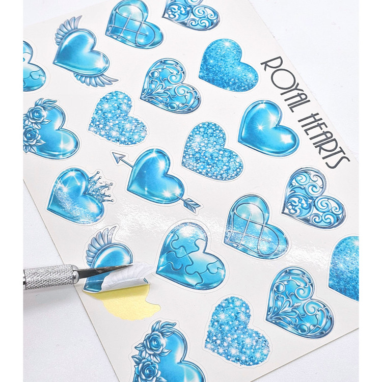برچسب طرح برش خورده بولت ژورنال مدل A5 Royal Hearts