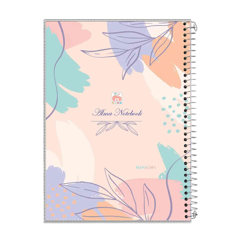 دفتر مشق 40 برگ آلما طرح PASTEL مدل طلقی کد 7416