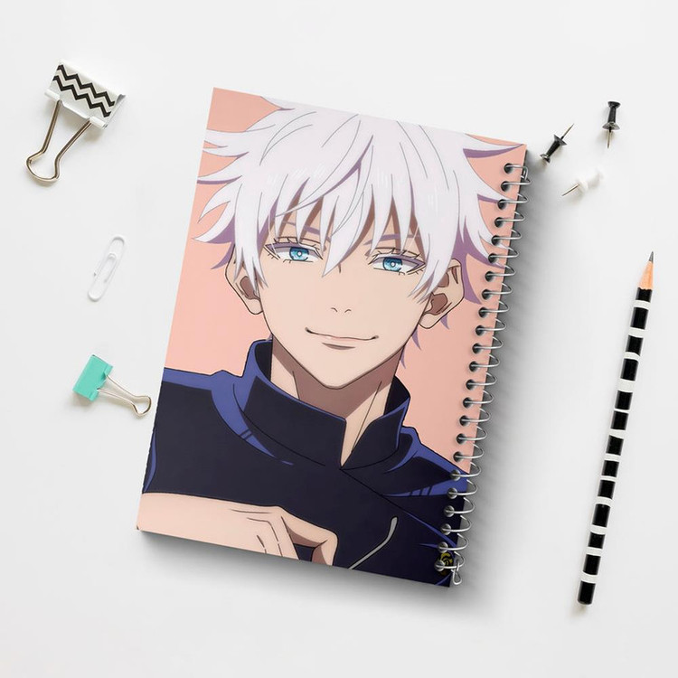 دفتر مشق 50 برگ خندالو مدل گوجو ساتورو انیمه جوجوتسو کایزن Jujutsu Kaisen کد 30175