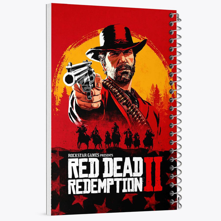 دفتر نقاشی 50 برگ خندالو مدل رد دد Red Dead کد 10293