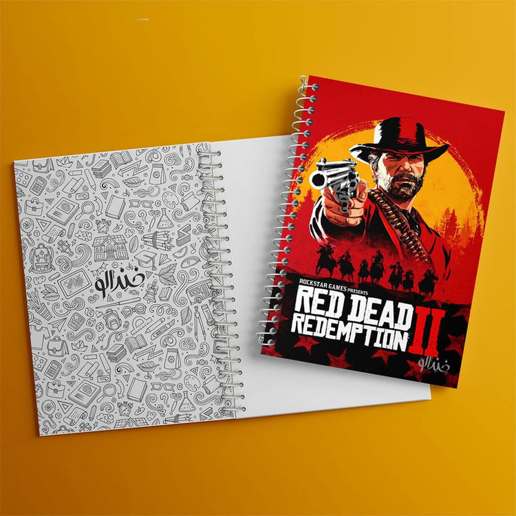 دفتر نقاشی 50 برگ خندالو مدل رد دد Red Dead کد 10293