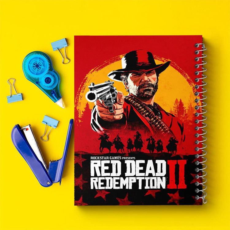 دفتر نقاشی 50 برگ خندالو مدل رد دد Red Dead کد 10293