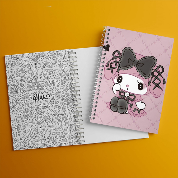دفتر شطرنجی 50 برگ خندالو طرح مای ملودی (My Melody) کد N8968