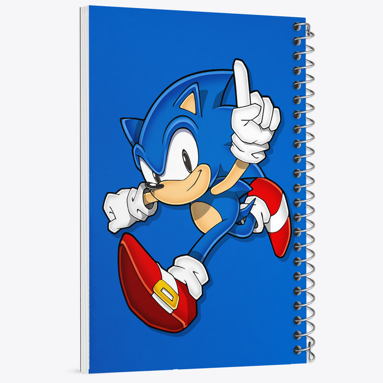 دفتر مشق 50 برگ خندالو طرح سونیک (Sonic) کد 37017