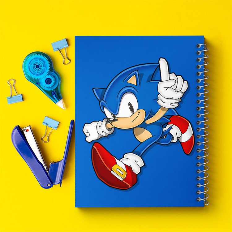 دفتر مشق 50 برگ خندالو طرح سونیک (Sonic) کد 37017