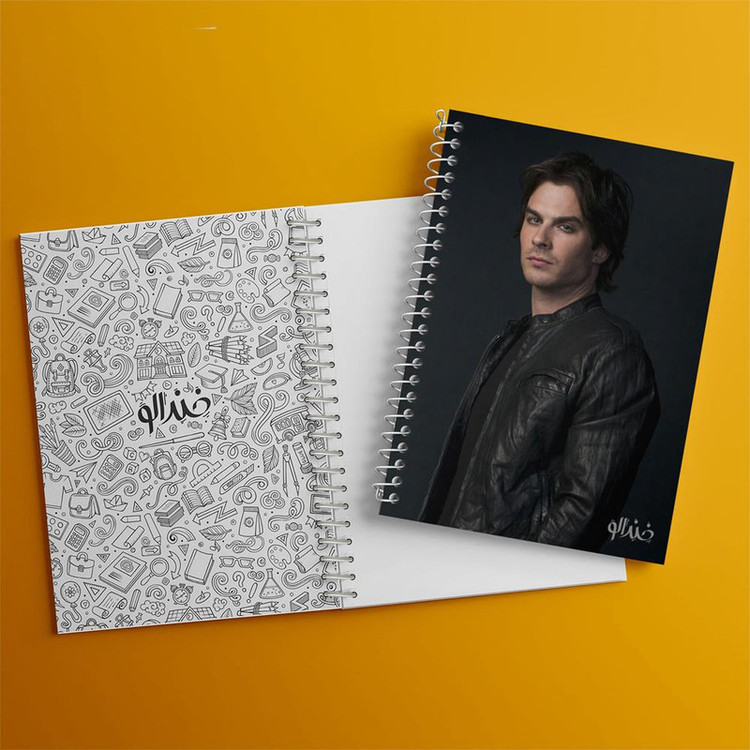 دفتر مشق 100 برگ خندالو طرح دیمون سالواتوره خاطرات یک خون آشام The Vampire Diaries کد 23702
