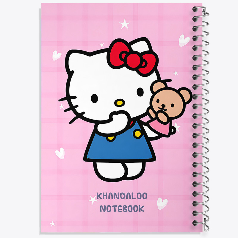 دفتر مشق 100 برگ خندالو طرح هلو کیتی (Hello Kitty) کد N9099