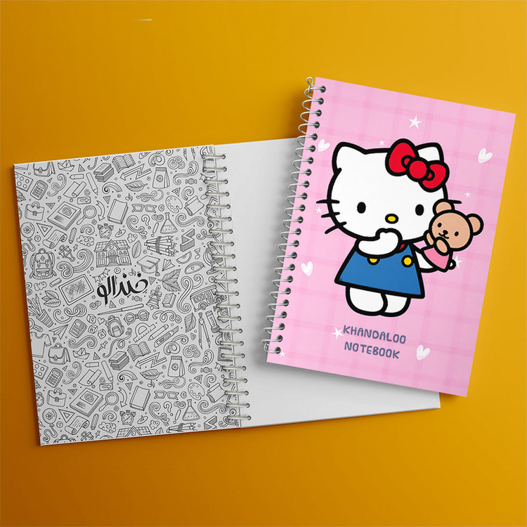 دفتر مشق 100 برگ خندالو طرح هلو کیتی (Hello Kitty) کد N9099