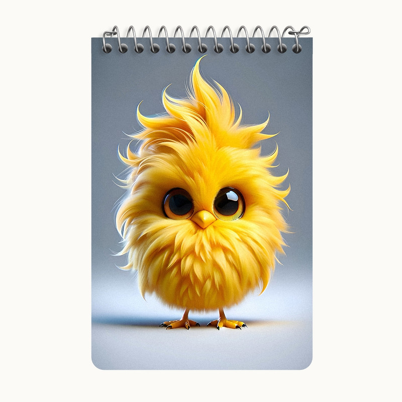 دفتر یادداشت 50 برگ خندالو طرح جوجه پشمالو کد F7883