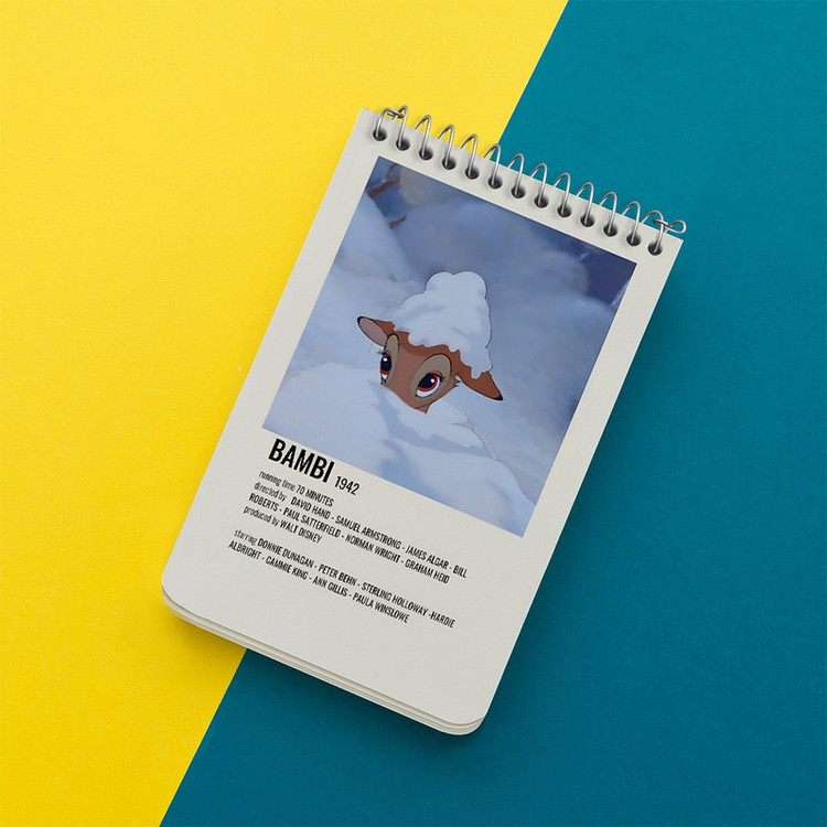 دفتر یادداشت 50 برگ خندالو طرح بامبی (Bambi) کد F13210