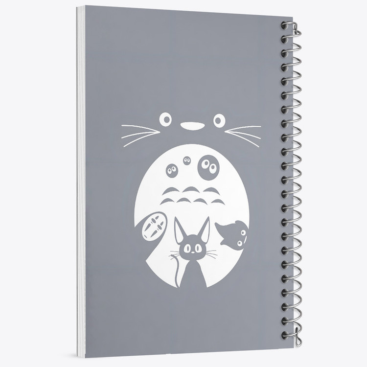 دفتر مشق 50 برگ خندالو طرح انیمه توتورو (Totoro) کد N4032