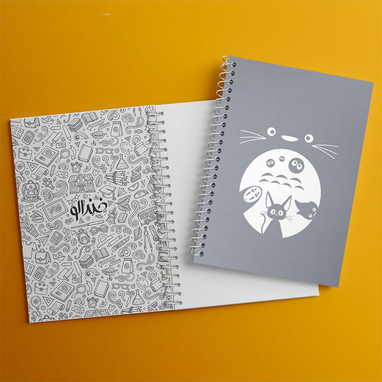 دفتر مشق 50 برگ خندالو طرح انیمه توتورو (Totoro) کد N4032