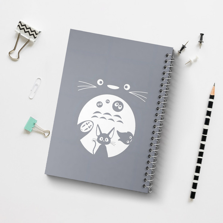 دفتر مشق 50 برگ خندالو طرح انیمه توتورو (Totoro) کد N4032