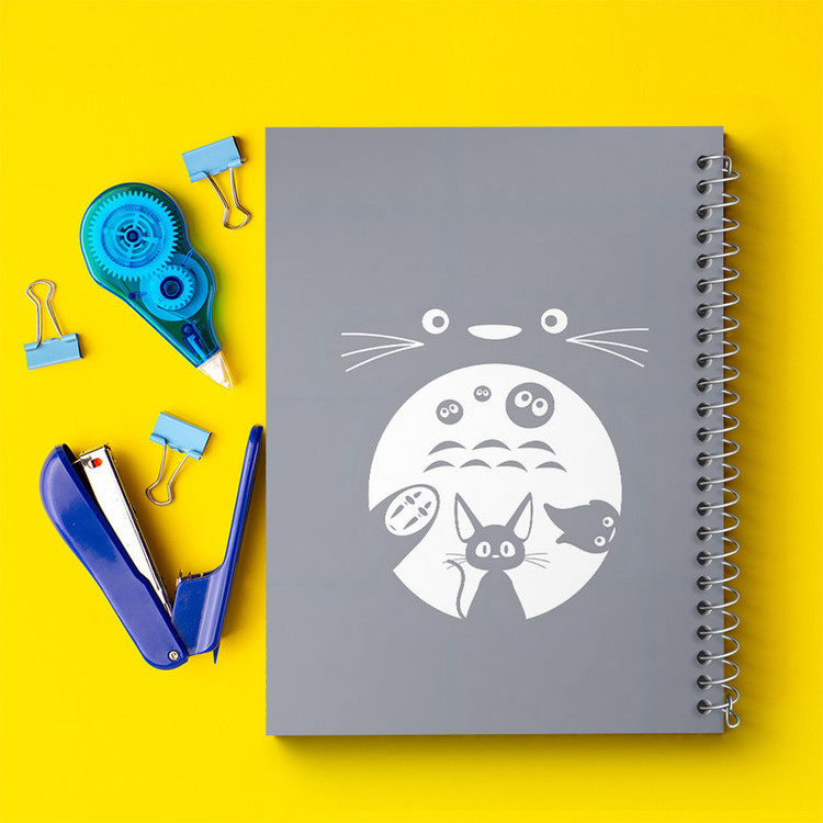 دفتر مشق 50 برگ خندالو طرح انیمه توتورو (Totoro) کد N4032