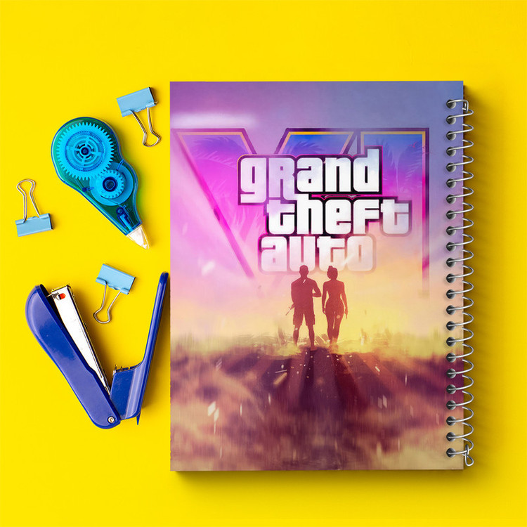 دفتر نقاشی 50 برگ خندالو طرح جی تی ای (GTA) کد N7914