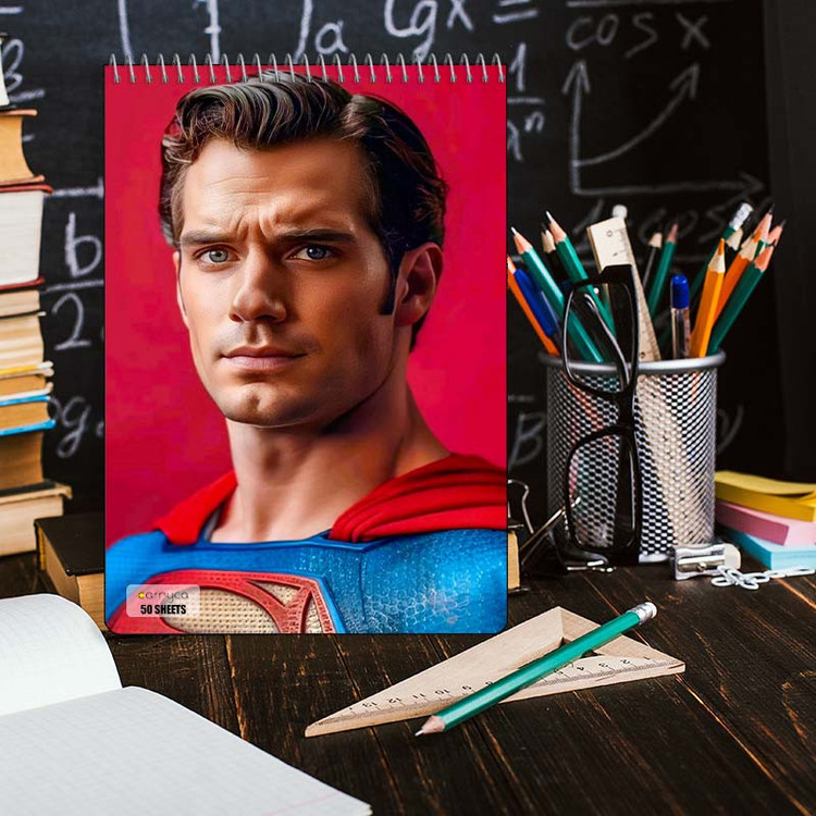 دفتر نقاشی 50 برگ سیمی کارنیکا طرح سوپرمن Superman کد 37517