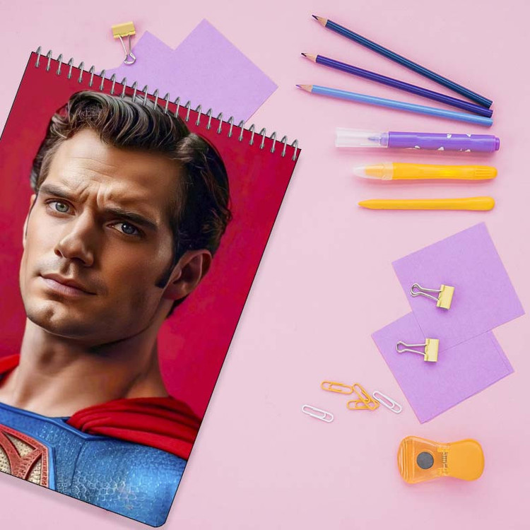 دفتر نقاشی 50 برگ سیمی کارنیکا طرح سوپرمن Superman کد 37517