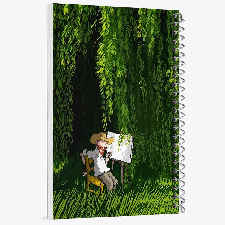 دفتر ژورنال نویسی 50 برگ خندالو مدل نقطه ای طرح ونسان ونگوگ کد F6496