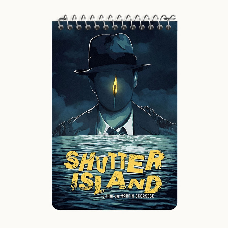 دفتر یادداشت 50 برگ خندالو طرح جزیره شاتر (Shutter Island) کد F10173