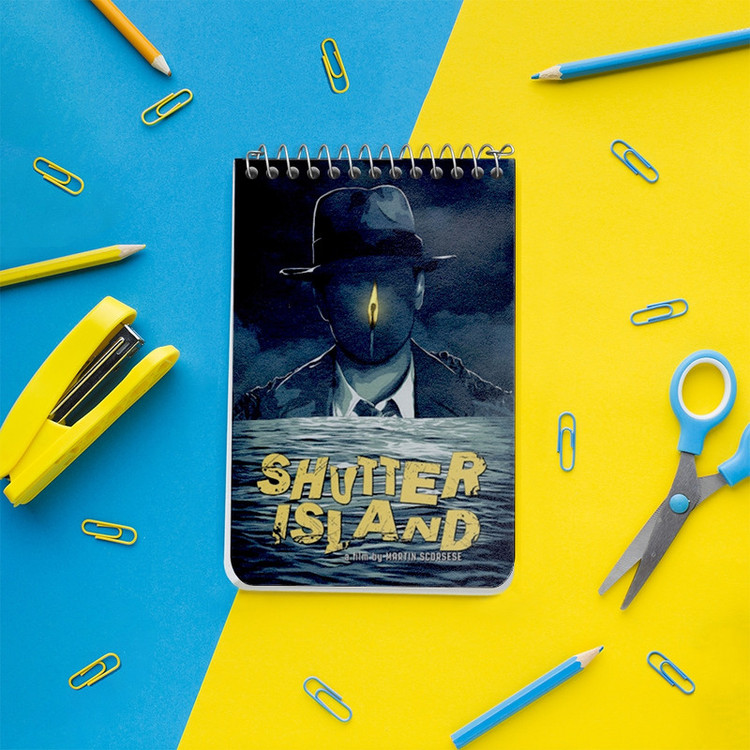 دفتر یادداشت 50 برگ خندالو طرح جزیره شاتر (Shutter Island) کد F10173