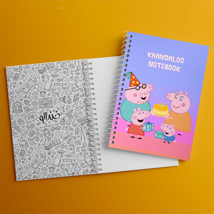 دفتر مشق 50 برگ خندالو طرح انیمیشن پپا پیگ (Peppa Pig) کد N9236