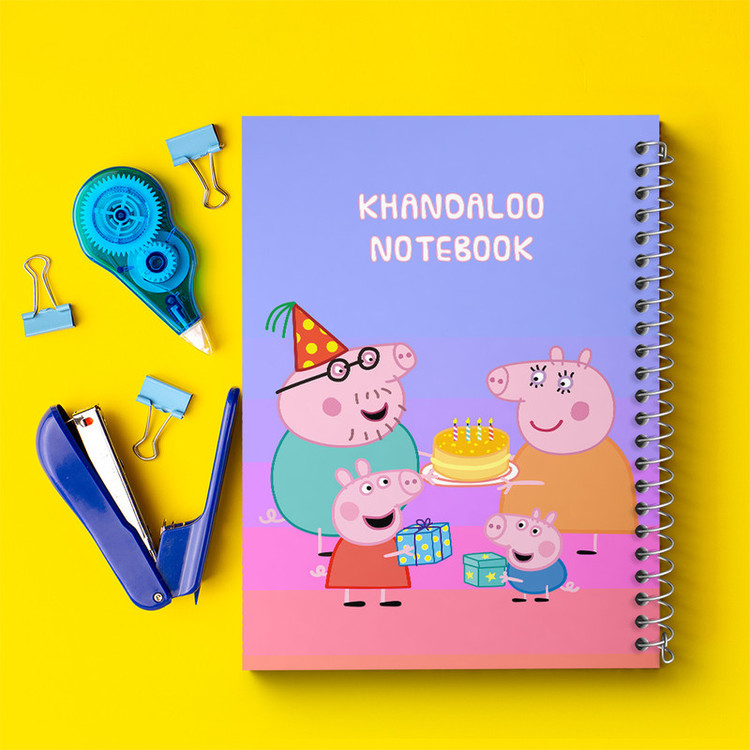 دفتر مشق 50 برگ خندالو طرح انیمیشن پپا پیگ (Peppa Pig) کد N9236