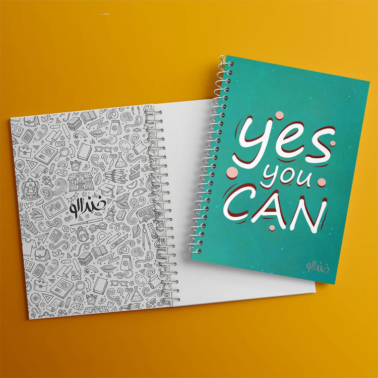 دفتر نقاشی 50 برگ خندالو مدل Yes You Can کد 10046