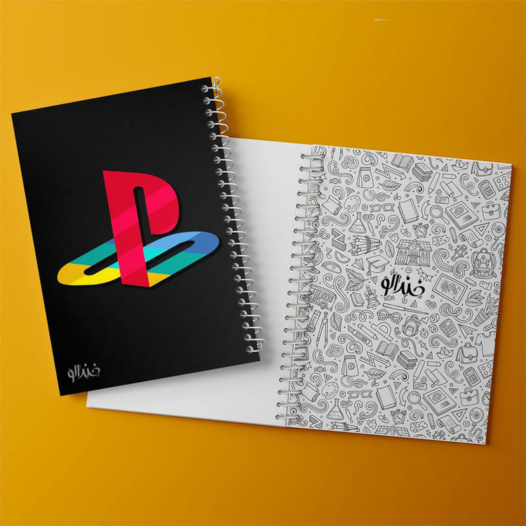 دفتر زبان 50 برگ خندالو مدل سه خط طرح گیمر Gamer کد 3899