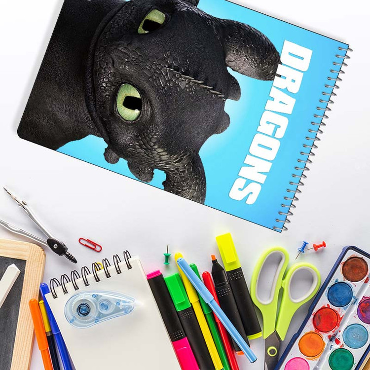 دفتر نقاشی 50 برگ سیمی کارنیکا طرح چگونه اژدهای خود را تربیت کنیم How to Train Your Dragon کد 40214
