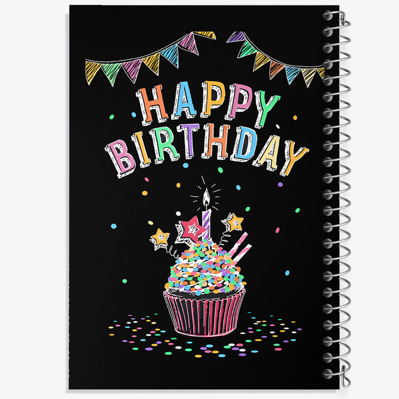 دفتر مشق 50 برگ خندالو طرح Happy Birthday کد F5184