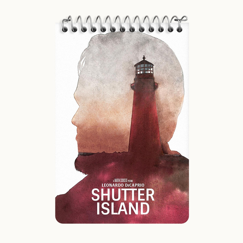 دفتر یادداشت 50 برگ خندالو طرح جزیره شاتر (Shutter Island) کد F11364