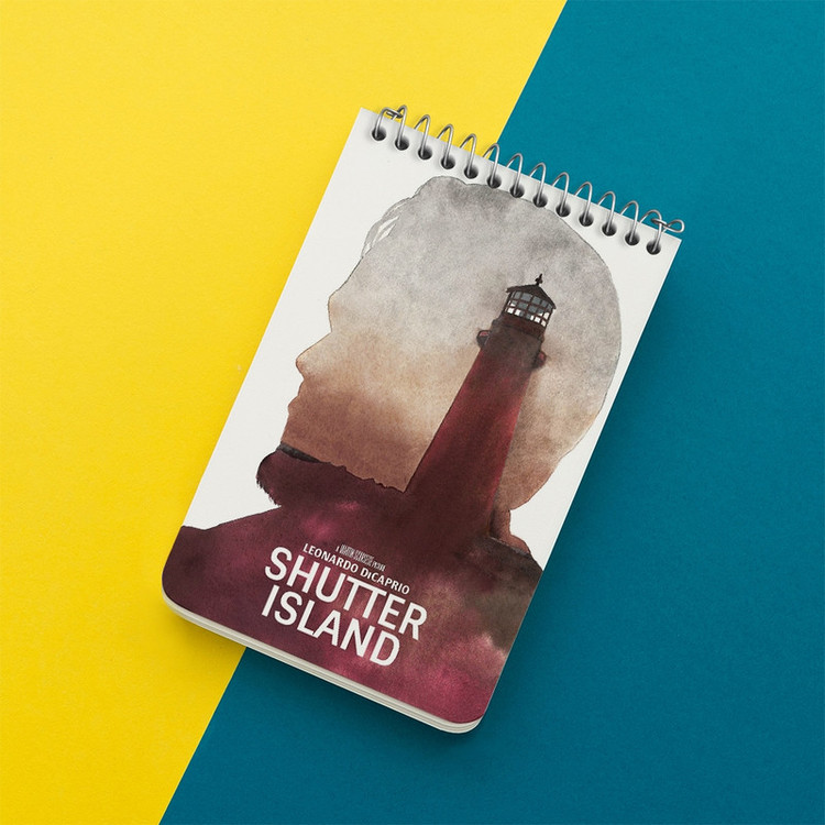 دفتر یادداشت 50 برگ خندالو طرح جزیره شاتر (Shutter Island) کد F11364
