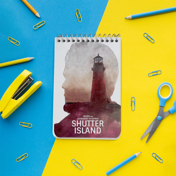دفتر یادداشت 50 برگ خندالو طرح جزیره شاتر (Shutter Island) کد F11364