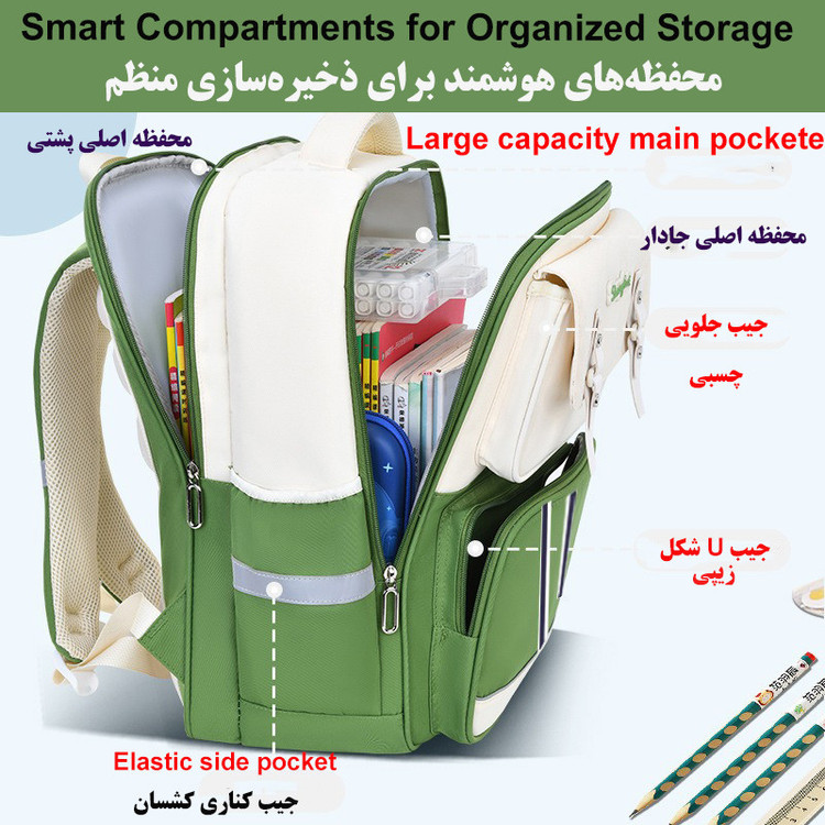 کوله پشتی مدرسه کد 5455