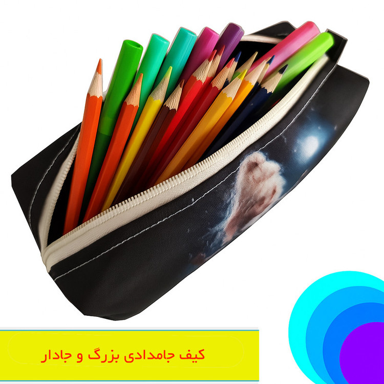 ست کیف غذا و جامدادی طرح دختر گیتار زن