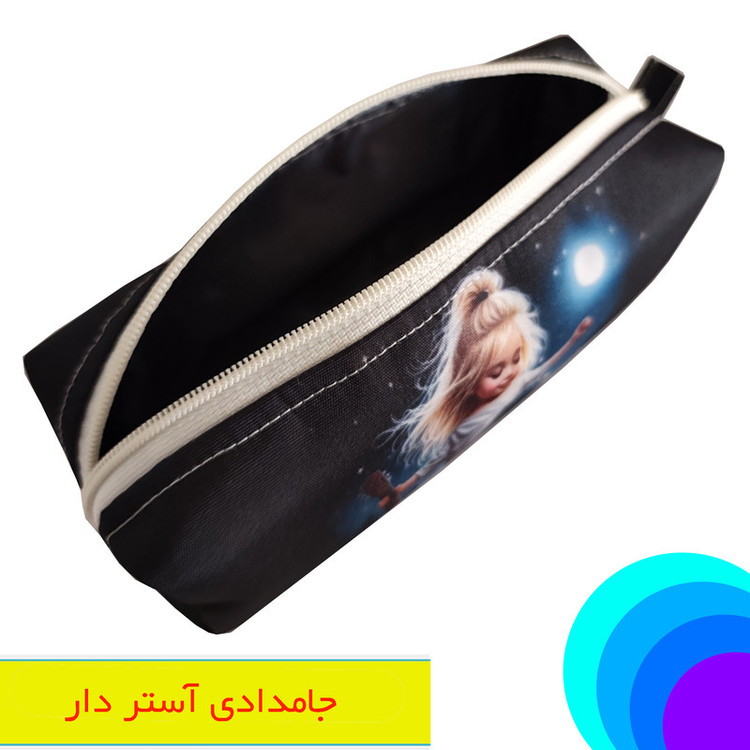 ست کیف غذا و جامدادی طرح دختر گیتار زن