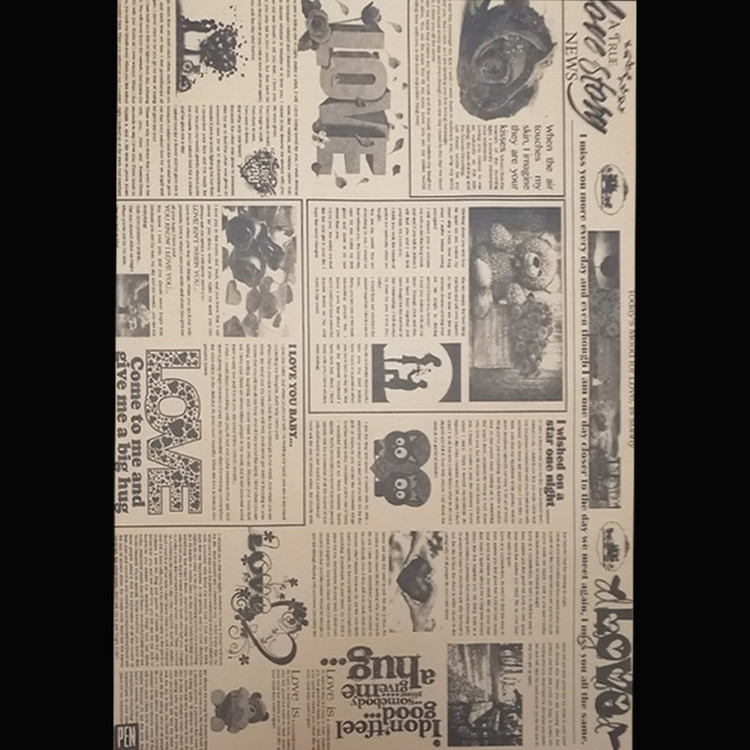 کاغذ کادو مدل Newspaper مجموعه 10 عددی