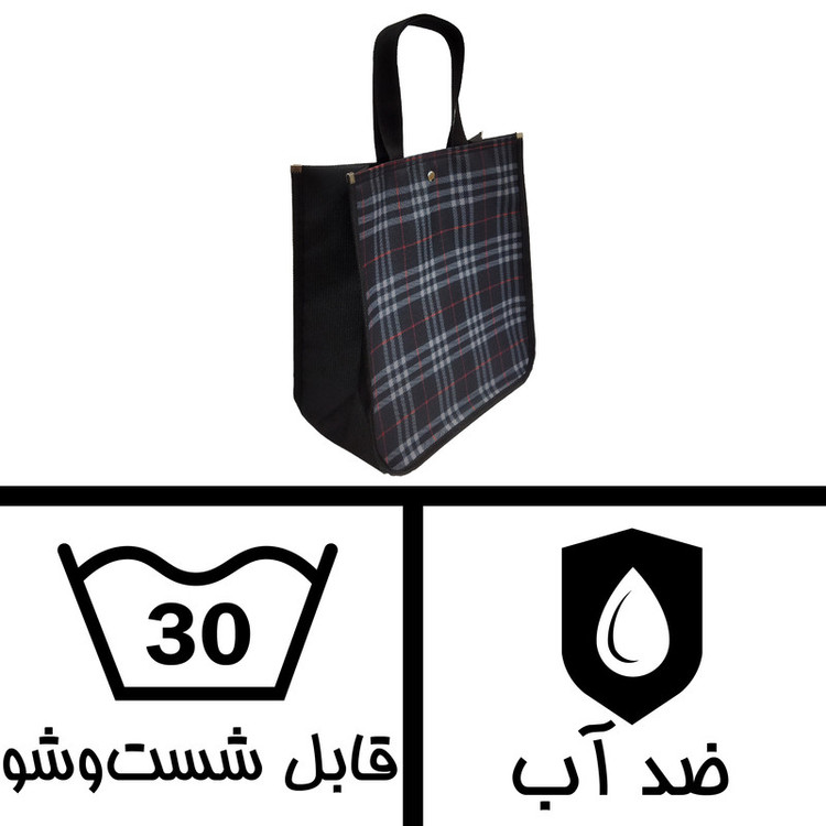ساک دستی طرح چهارخانه