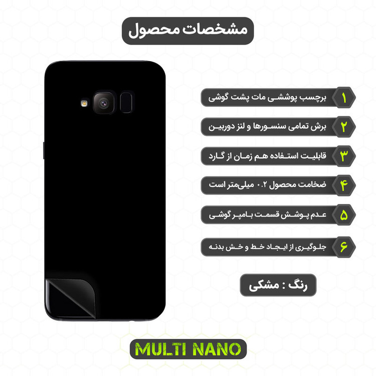 برچسب پوششی مولتی نانو مدل X-F1M مناسب برای گوشی موبایل سامسونگ Galaxy S8 Lite