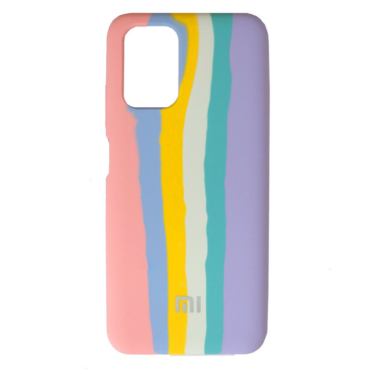 کاور کلاسیک طرح رنگین کمانی مدل سیلیکونی مناسب برای گوشی موبایل شیائومی Redmi NOTE 10 4G