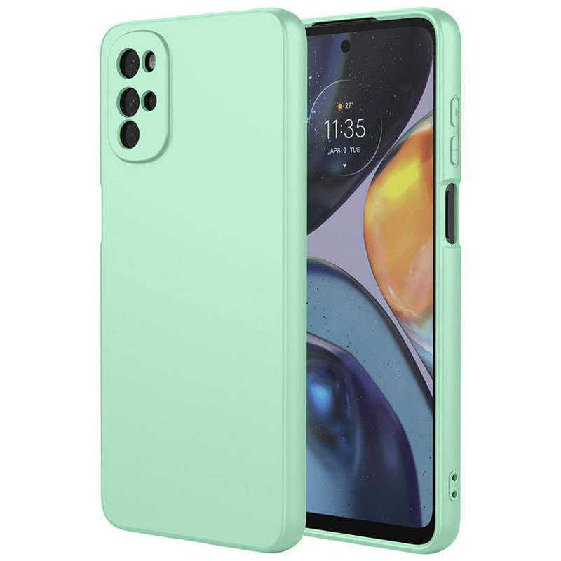 کاور سیلیکونی مدل Silky and soft-touch finish مناسب برای گوشی موبایل موتورولا Moto E32s