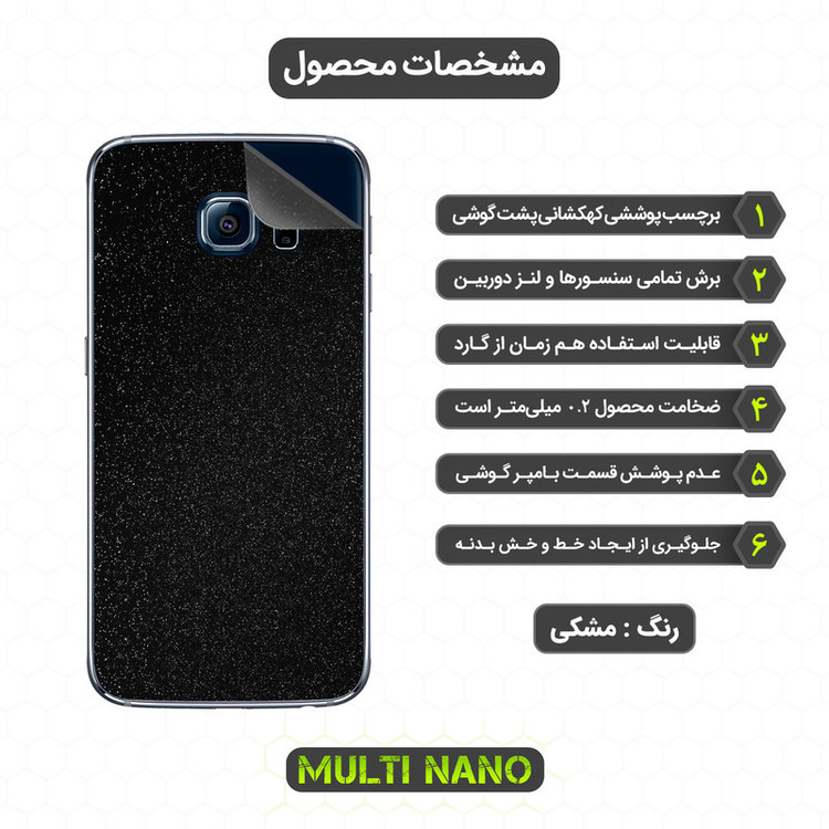 برچسب پوششی مولتی نانو مدل X-F1G مناسب برای گوشی موبایل سامسونگ Galaxy S6