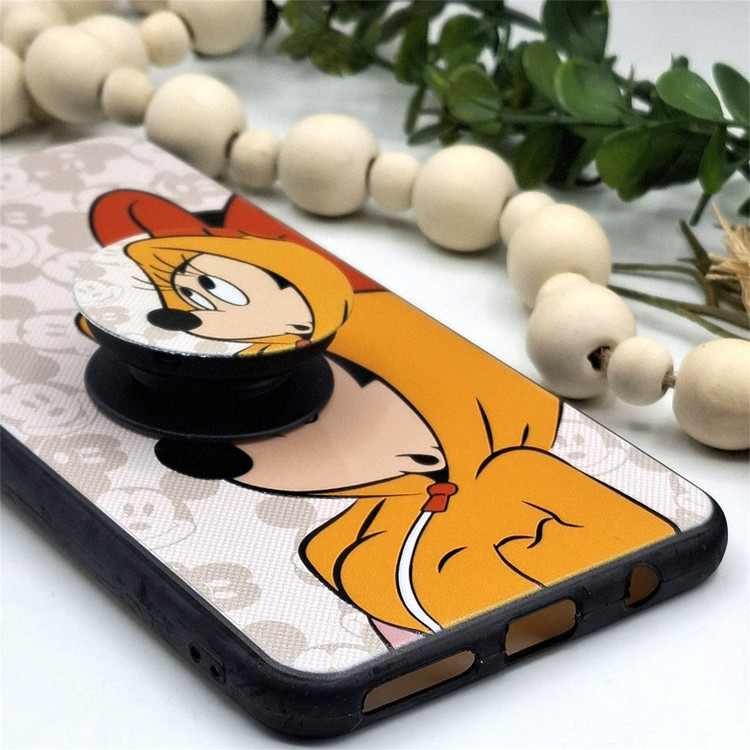 کاور مدل میکی موس مناسب برای گوشی موبایل سامسونگ Galaxy A02 / M02 به همراه پاپ سوکت