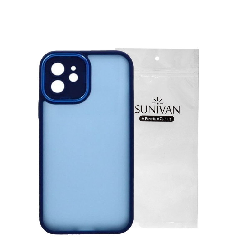 کاور سانیوان مدل NEW METAL طرح CLEAR مناسب برای گوشی موبایل اپل IPHONE 12