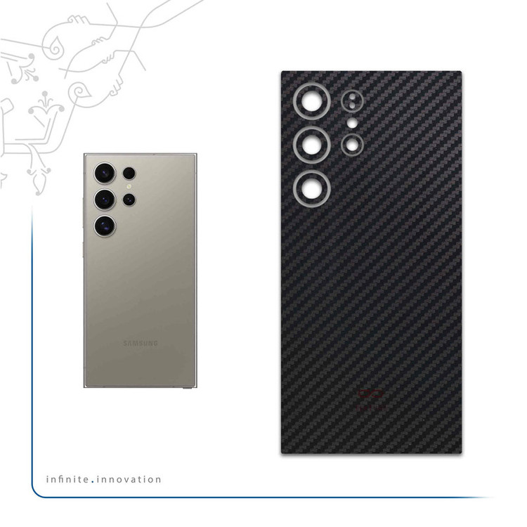 برچسب پوششی ماهوت مدل Carbon-Fiber مناسب برای گوشی موبایل سامسونگ Galaxy S24 Ultra